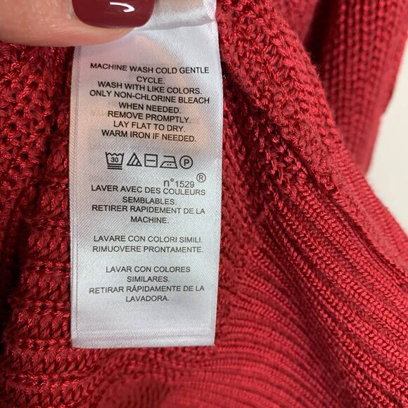 LAUREN RALPH LAUREN black label chunky cable knit sweater pink academia 2554 - Picture 9 of 13